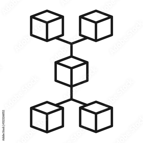 Blockchain Line icon