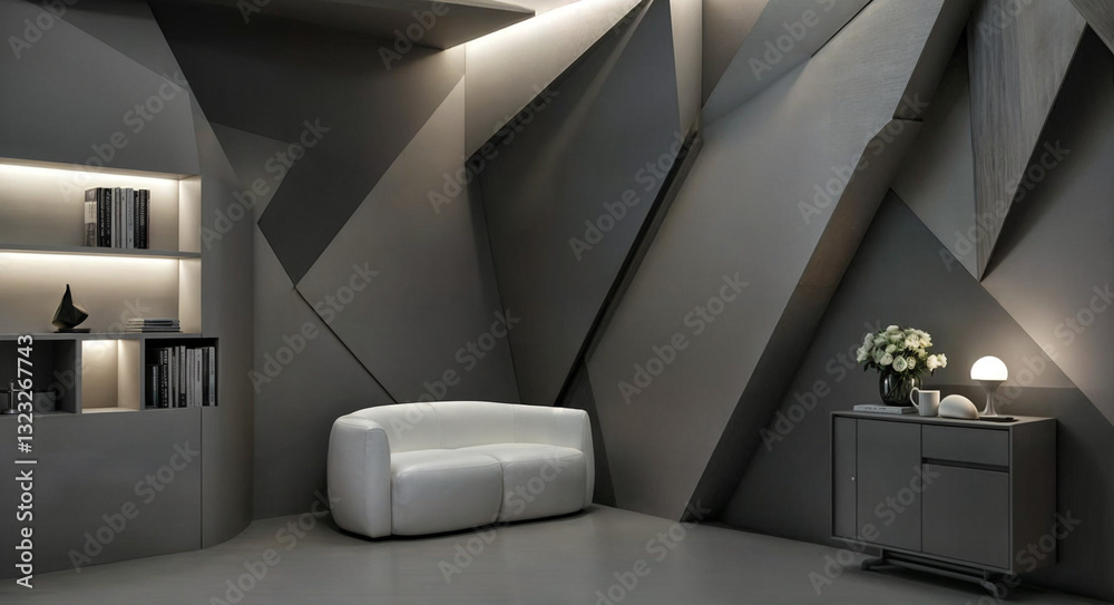 Fototapeta premium modern interior of a cozy living room . Generative AI