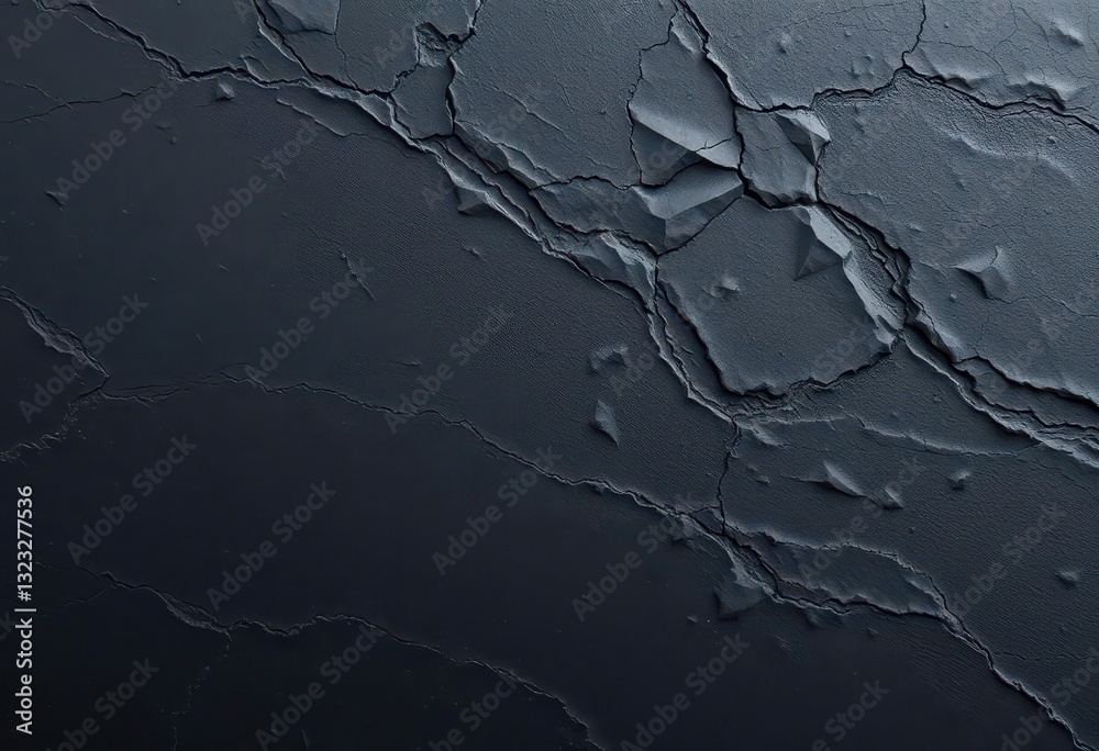 Obraz premium Deep, matte black slate texture with subtle veining, rock, luxury