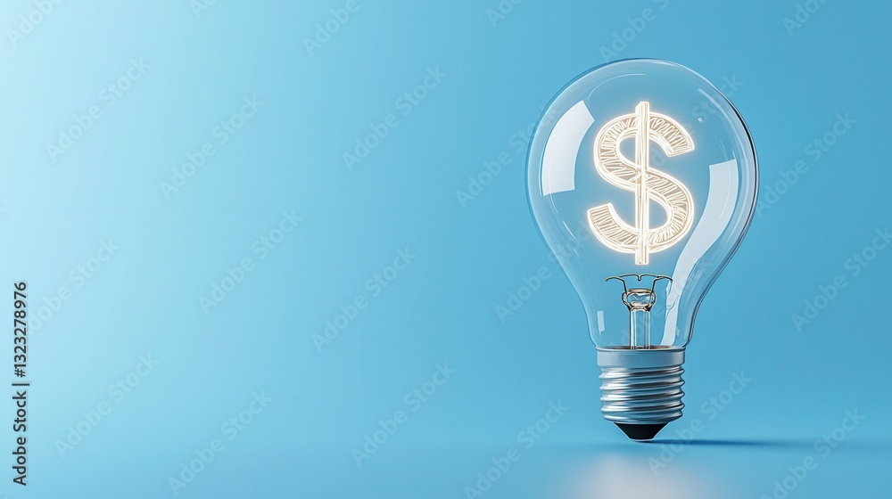 A glowing holographic dollar sign symbol suspended in a blue tinted environment representing the concept of financial prosperity wealth and the power of money A glowing holographic dollar sign symbol suspended in a blue tinted environment representing the concept of financial prosperity wealth and the power of money