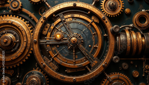 Sophisticated Mechanical System Representing Artistic Industrial Aesthetic