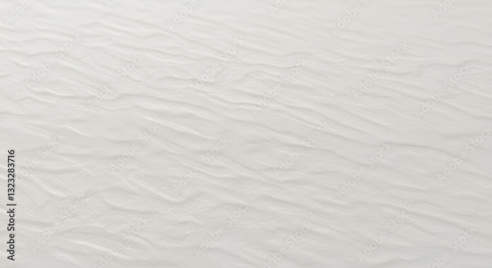 Fototapeta premium close-up of a textured white leather material in subtle beige tones, showcasing its creases and intricate details.