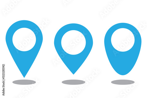 Free Download Map pin icon. location pin place marker. Location icon. Map marker pointer icon set.  1176 - GFXLoad
