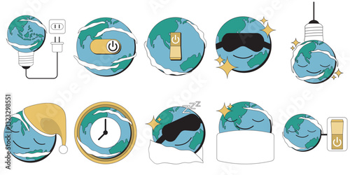 Earth Hour Illustration