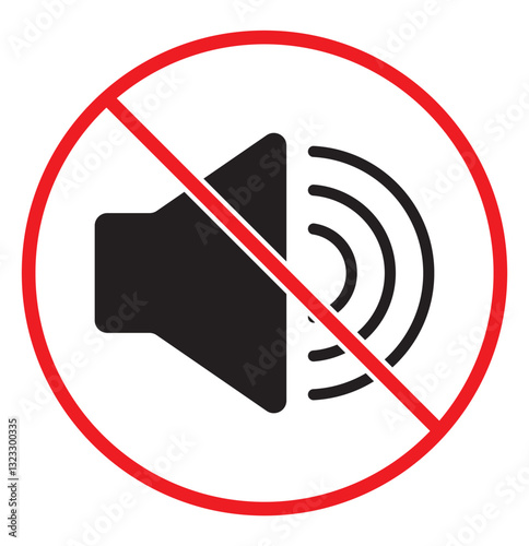 Sound Off Icon Vector. Speaker icon vector. Sound volume mute. Loudspeaker icon vector . 1176