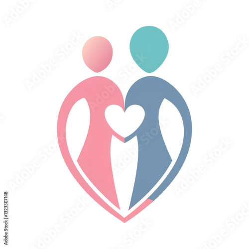 Modern Design Featuring a Minimalist Mother for Happy Mothers Day PNG