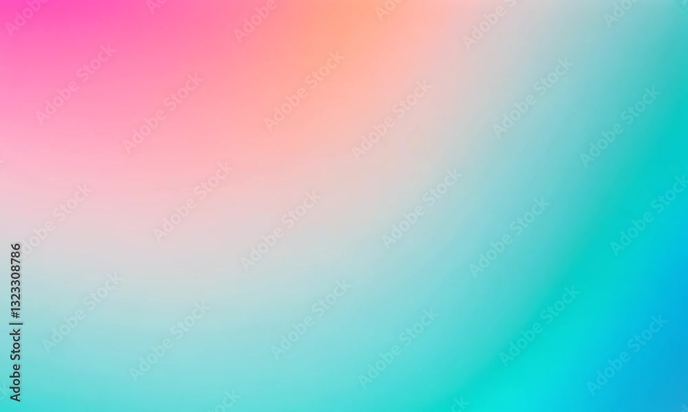 Gentle Color Gradient Transition from Peach to Sky Blue Background