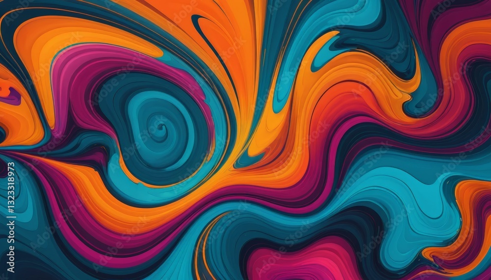 Abstract swirl of vibrant colors creating a dynamic and modern visual texture. Abstract swirl of vibrant colors creating a dynamic and modern visual texture.