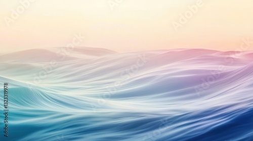 Subtle pastel waves flowing in harmonious tones.