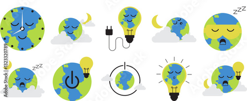 Earth Hour Illustration 