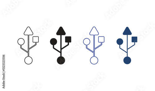 Flash disk sign and symbol. flash drive sign.Usb icon vector. 