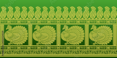 beautiful graphic saree design and this sari design is in Indian style which is for textile fashion industry and it can be used as wallpaper backdrop and website bg this style is originated in india 
