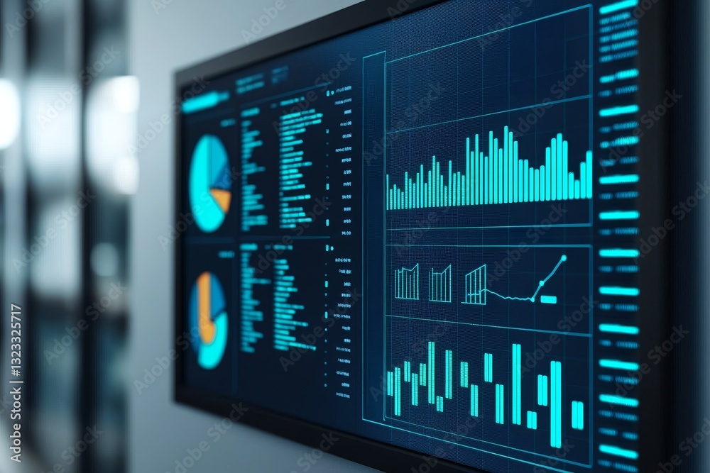 Operations of data science in business concept. Modern data dashboard displaying charts and graphs for analysis and insights. Operations of data science in business concept. Modern data dashboard displaying charts and graphs for analysis and insights.