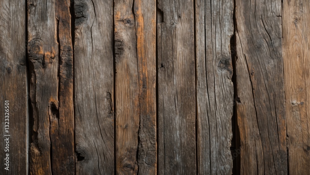 Aged wooden planks with rich brown discoloration showcasing detailed organic textures arranged vertically against a dark background. Aged wooden planks with rich brown discoloration showcasing detailed organic textures arranged vertically against a dark background.