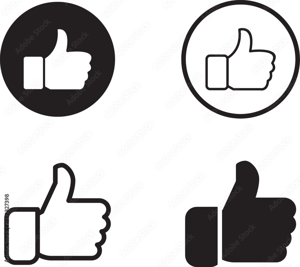 Printable vector illustration of like thumb Printable vector illustration of like thumb