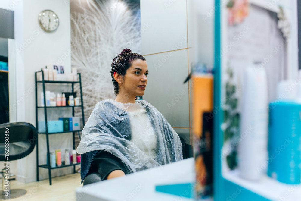 Hair dye application Hair dye application