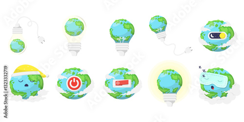 Earth Hour Illustration