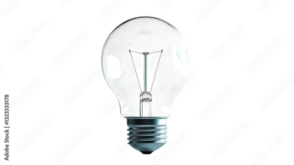 Illuminated creativity shines through a classic light bulb design in a modern setting Illuminated creativity shines through a classic light bulb design in a modern setting