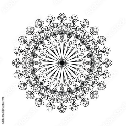 abstract round ornament