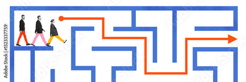 Tableau sur toile Contemporary art collage