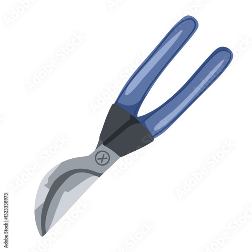 Garden pruner vector illustrations isolated on white background. Closed pruning shears, garden hand pruners, pruning scissors, garden scissors. Secateurs pruner clipart