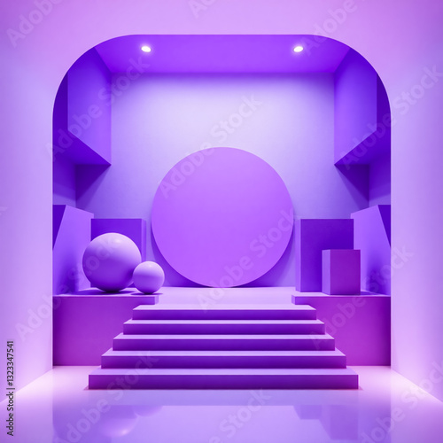 High detailed 3d background for products