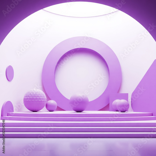 High detailed 3d background for products