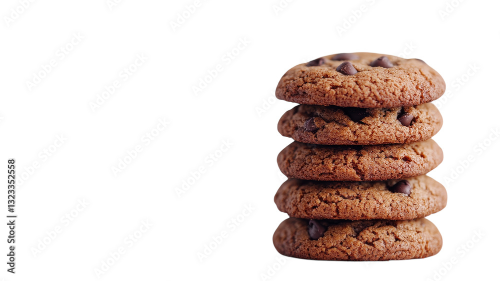 Deliciously stacked chocolate chip cookies for a sweet indulgence Deliciously stacked chocolate chip cookies for a sweet indulgence