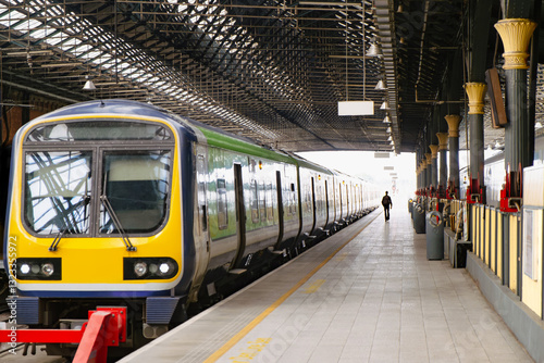 Wallpaper Mural Silhouette on the train platform Torontodigital.ca