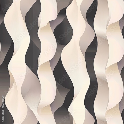 Contemporary Ruched Fabric Texture Seamless Angular Folds Pattern Design