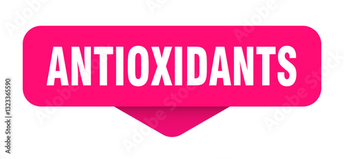 antioxidants sticker. antioxidants sign on transparent background