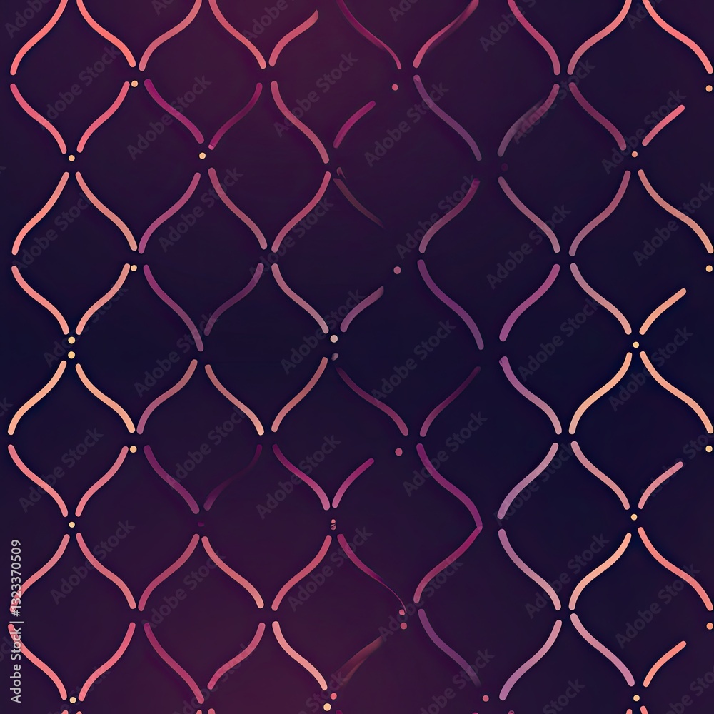 Fototapeta premium Elegant Reticulated Seamless Pattern Dotted Gradients for Design Projects