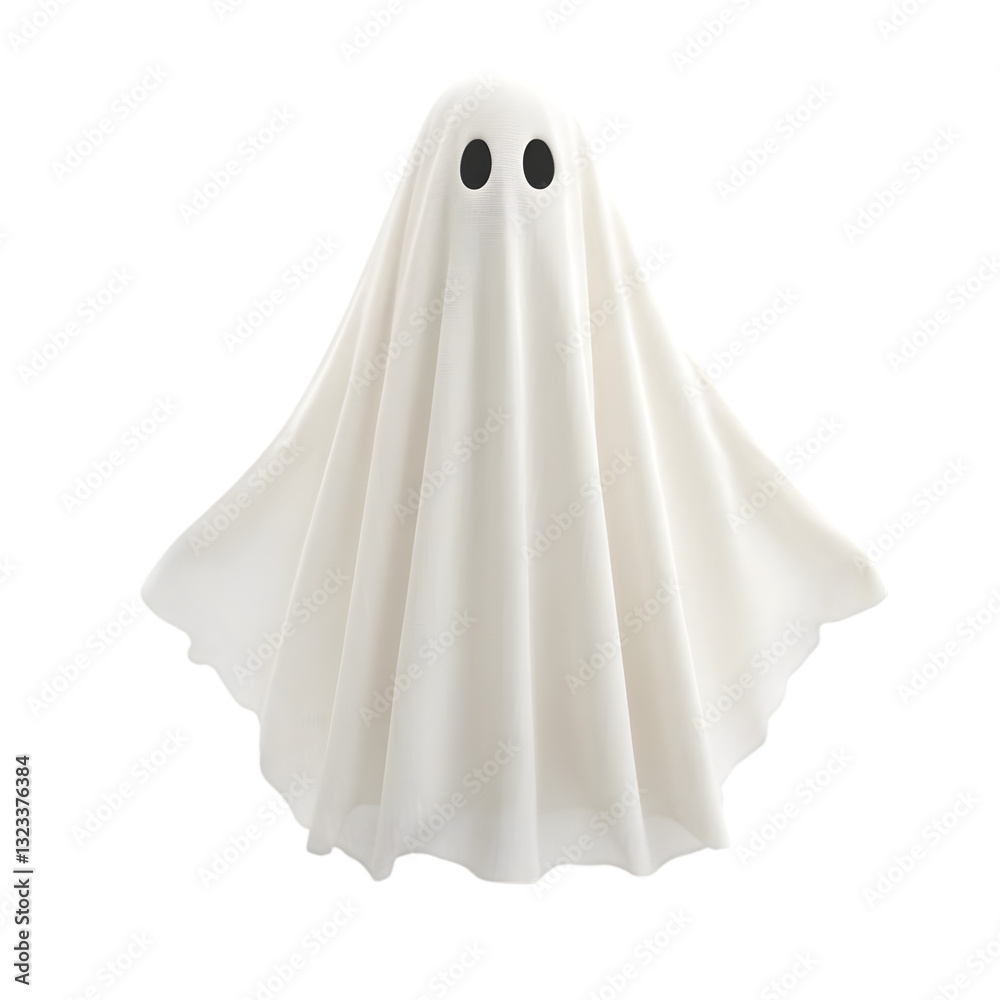 A playful white ghost figure with black eyes, set against a plain white background, evoking a lighthearted Halloween spirit. A playful white ghost figure with black eyes, set against a plain white background, evoking a lighthearted Halloween spirit.