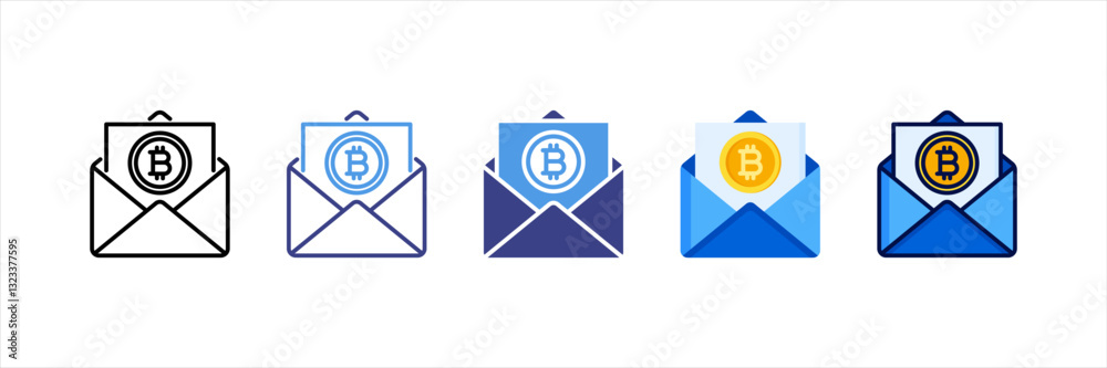 Email Multi Style Icon Set Email Multi Style Icon Set