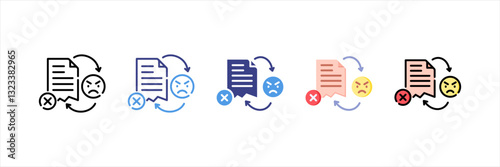 Complaints Multi Style Icon Set