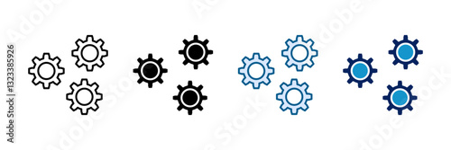 Operate Icon Set Multiple Style Collection