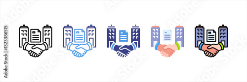 Acquisition Multi Style Icon Set