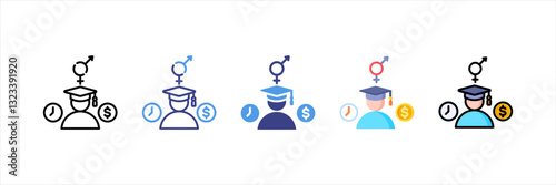 Personality Multi Style Icon Set