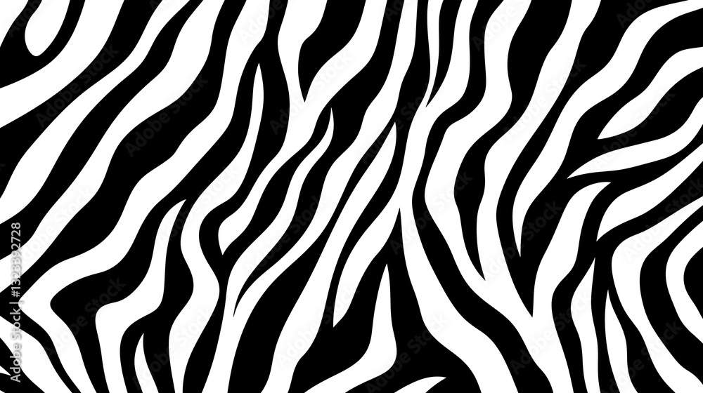 Simple flat illustration of zebra skin pattern background. Generative ai Simple flat illustration of zebra skin pattern background. Generative ai