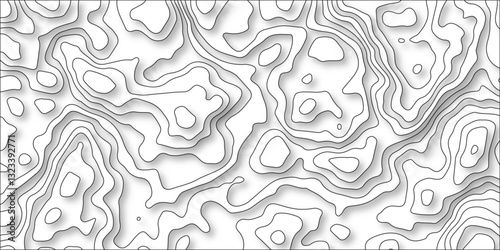 Topographic map background geographic line map with elevation assignments. Abstract sea map geographic contour map and topographic contours map background.