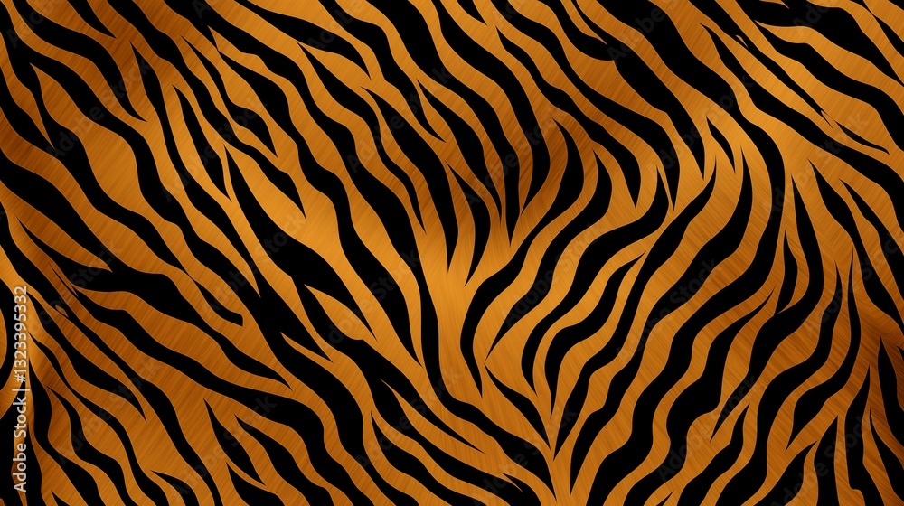 Simple flat illustration of tiger skin pattern background. Generative ai Simple flat illustration of tiger skin pattern background. Generative ai