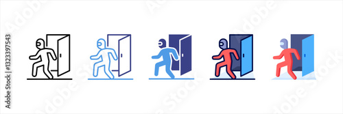 Backdoor Multi Style Icon Set