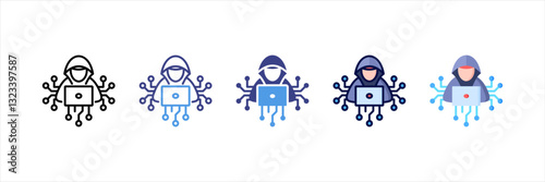Hacker Multi Style Icon Set