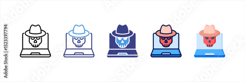 Cybercrime Multi Style Icon Set