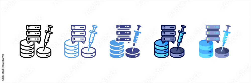 Sql Injection Multi Style Icon Set Sql Injection Multi Style Icon Set