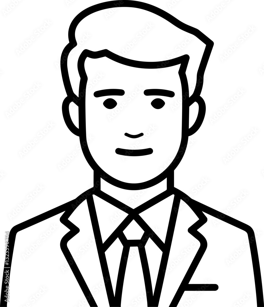Elegant Businessman Portrait: A Symbol of Professionalism and Success Elegant Businessman Portrait: A Symbol of Professionalism and Success