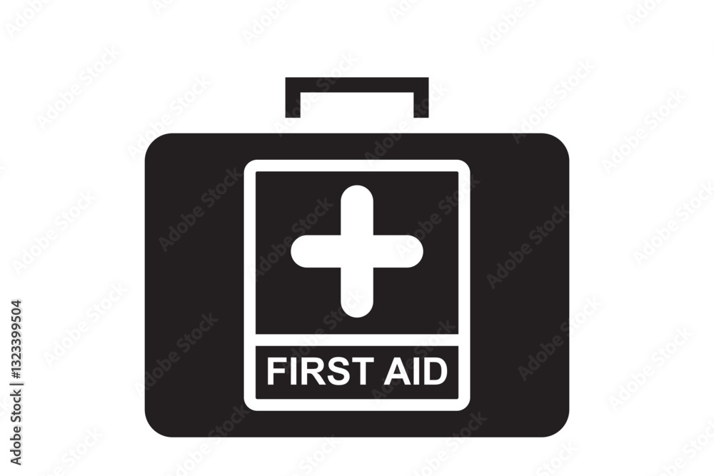 Medical bag icon . First aid. 1176 Medical bag icon . First aid. 1176