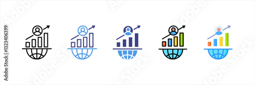 Growth Multi Style Icon Set