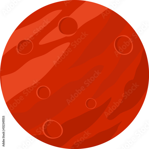 illustration of planet mars