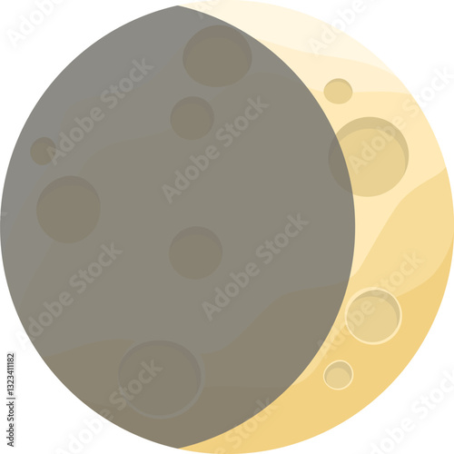 Illustration of moon phase